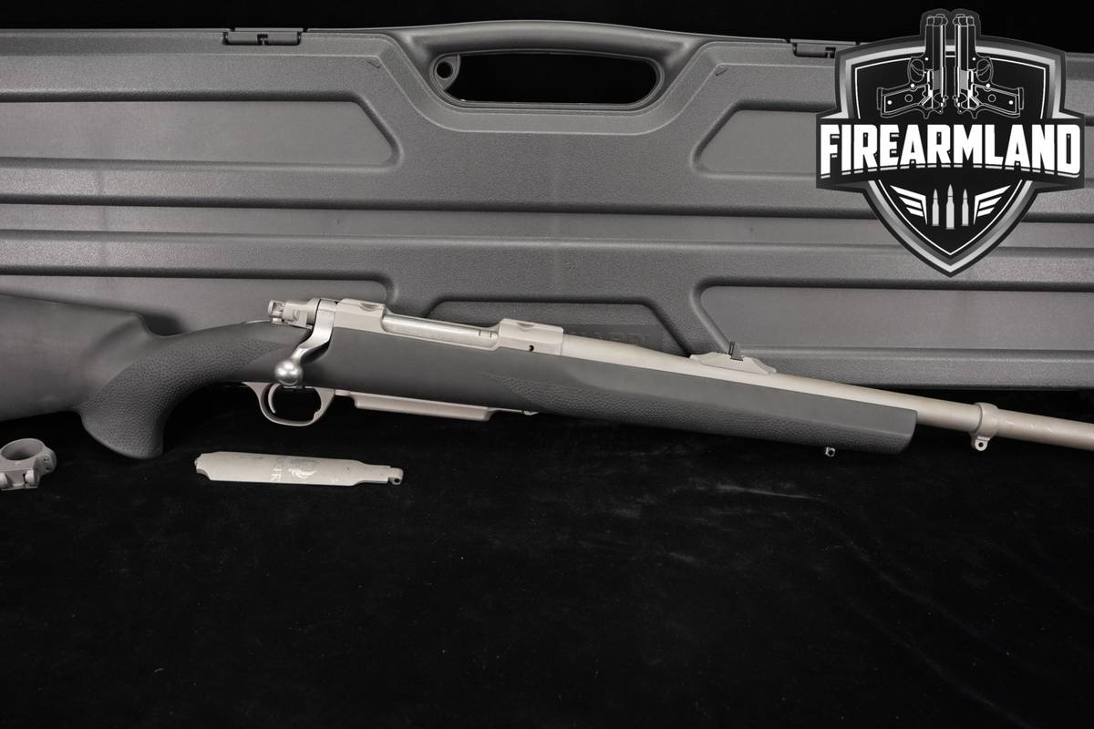 Ruger M77 Hawkeye Alaskan 375Ruger 20" Matte Stainless & Black M 77 CRF