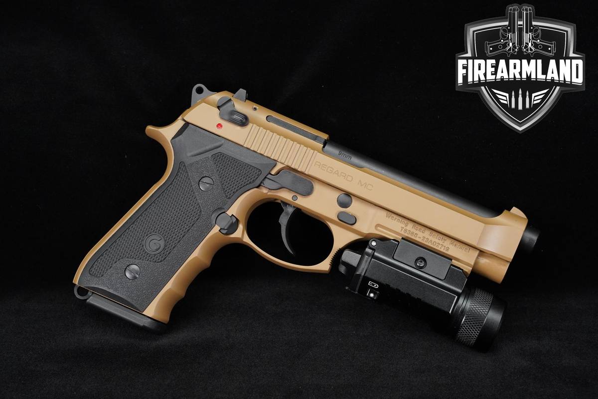 Girsan Regard MC 9mm 4.9" Flat Dark Earth DA/SA +2 MAGS & ORIG CASE