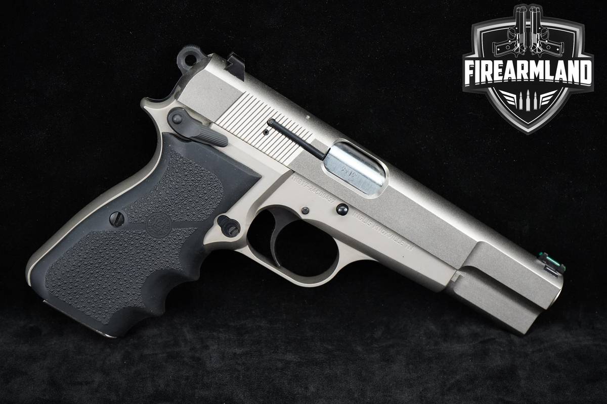 Inglis P-35N 9mm 4.7" Satin Nickel P35 Browning-Pattern +9 MAGS
