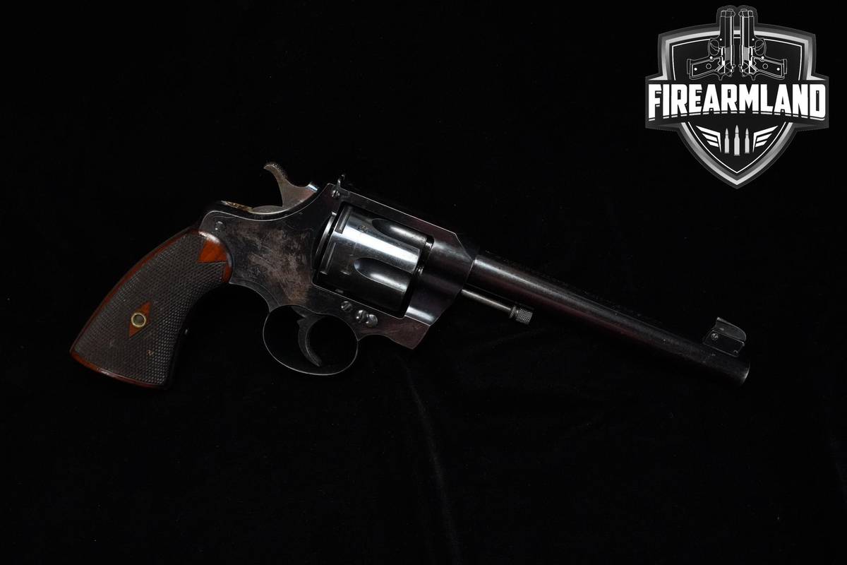 1907 Colt Officer's Model First Issue 38 Long Colt 6" Royal Blue Officer's