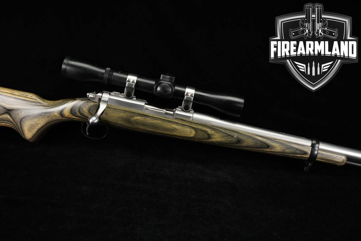 1998 Ruger 77/50 All-Weather 50 22" Stainless & Grey/Green Laminate