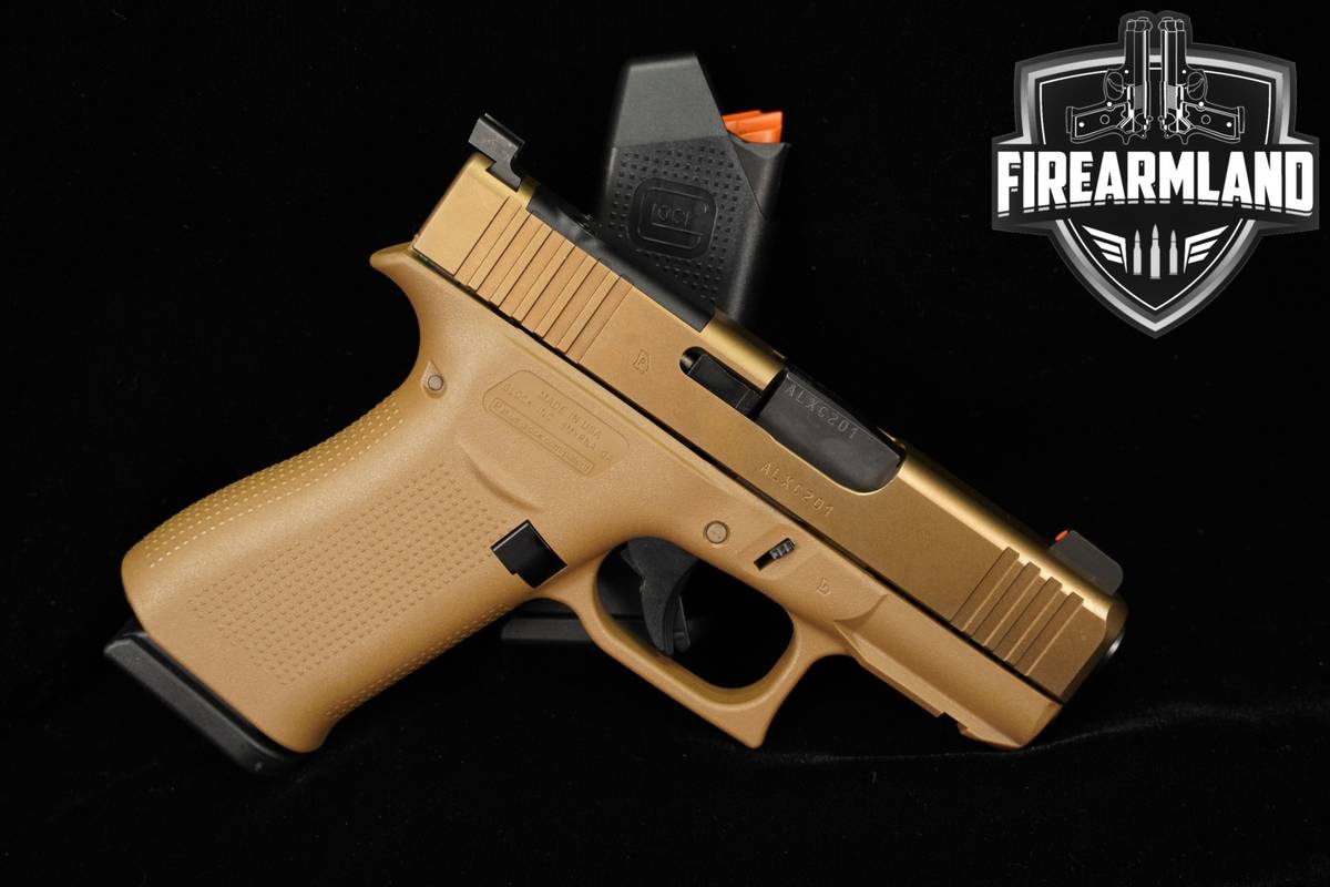 Glock 43X MOS G43X Davidson's Exclusive Coyote Brown 9mm 3.41" +2 MAGS