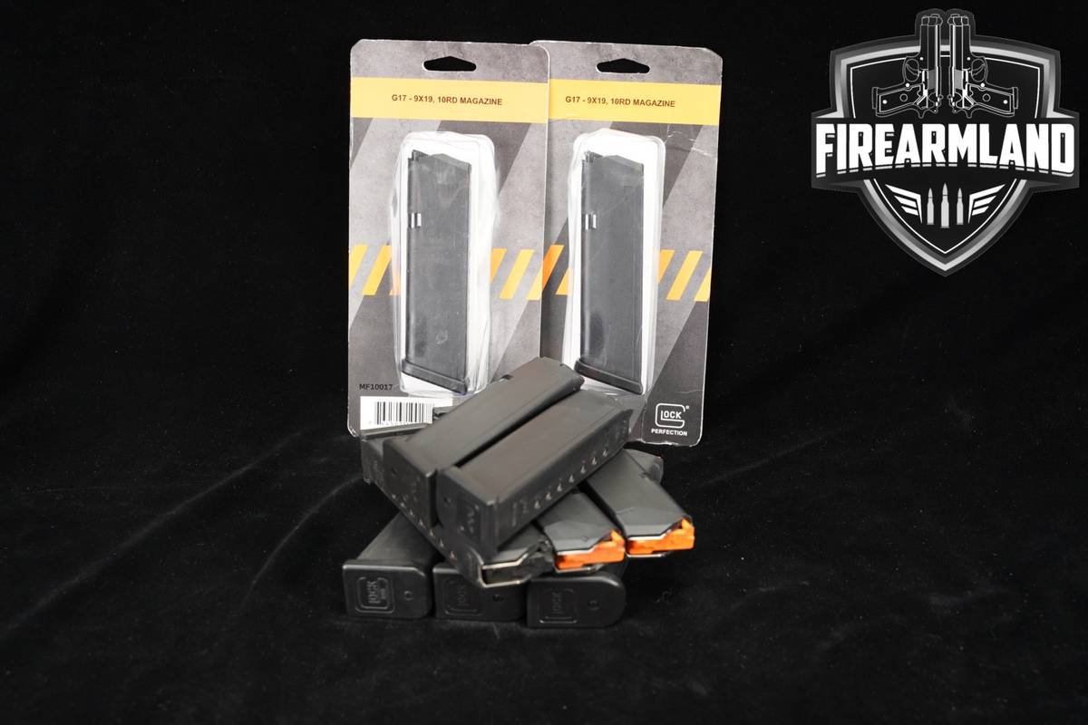 TEN (10) Glock 17 G17 Round COMPLIANT Magazines 9mm Luger Mags