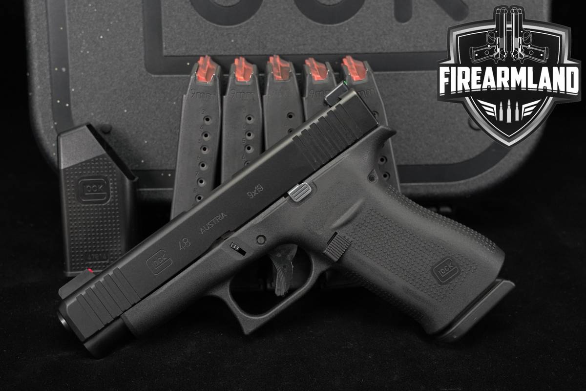 Glock 48 Slimline 9mm 4.17" G48 Conceal Carry Pistol +6 MAGS & ORIG CASE