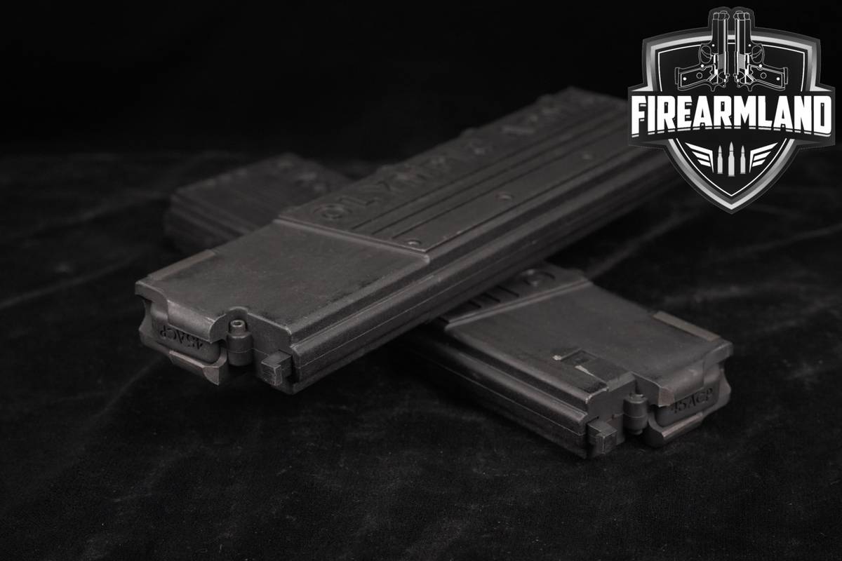 TWO (2) Olympic Arms 45ACP Conversion Magazines AR15/M4 Pattern 17-Rd Mags