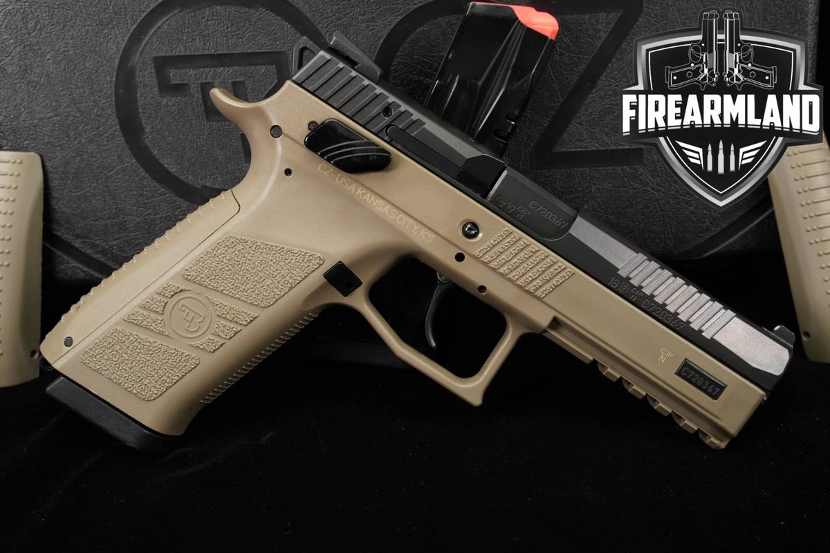 CZ P-09 9mm 4.54" Two-Tone FDE P09 +2 MAGS & ORIG BOX