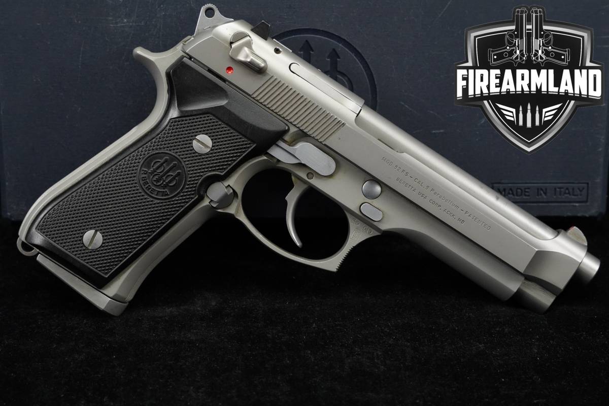1996 P Beretta Mod 92FS INOX GHOST 9mm DA/SA +4 MAGS, OG CASE