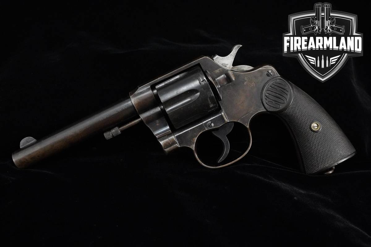 1917 Colt New Service 44-40 Win 5.5" Blued Colt DA/SA