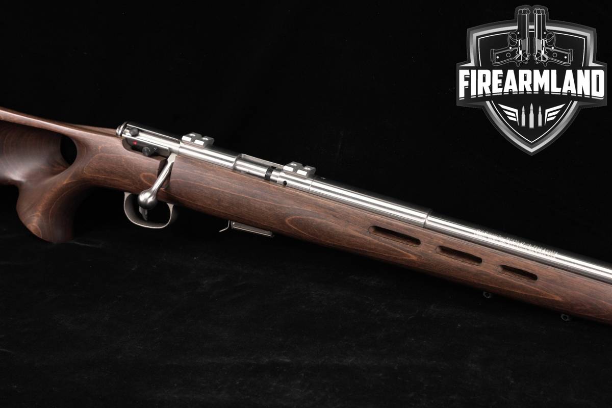 Savage Arms Model 93R17 BTVS 17 HMR 21" Stainless & Laminate 93 R17