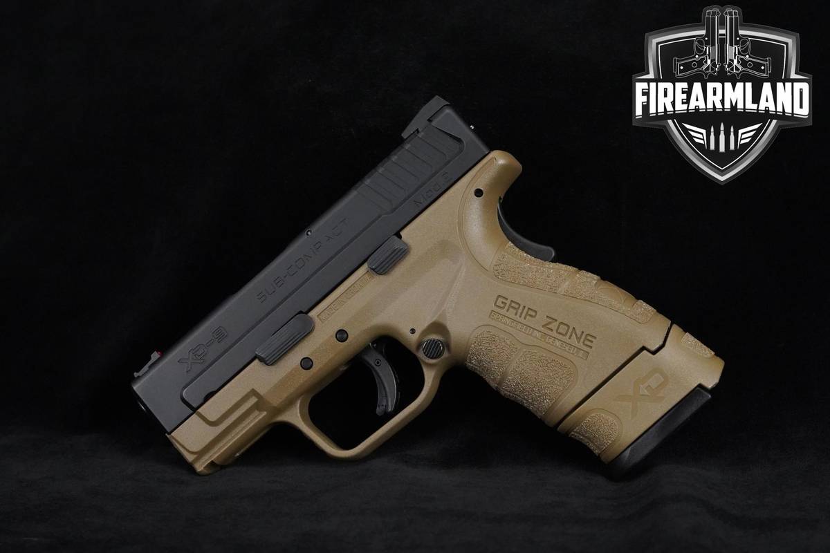 Springfield Armory XD-9 Sub-Compact 9mm Two-Tone Springfield XD-9 ORIG CASE