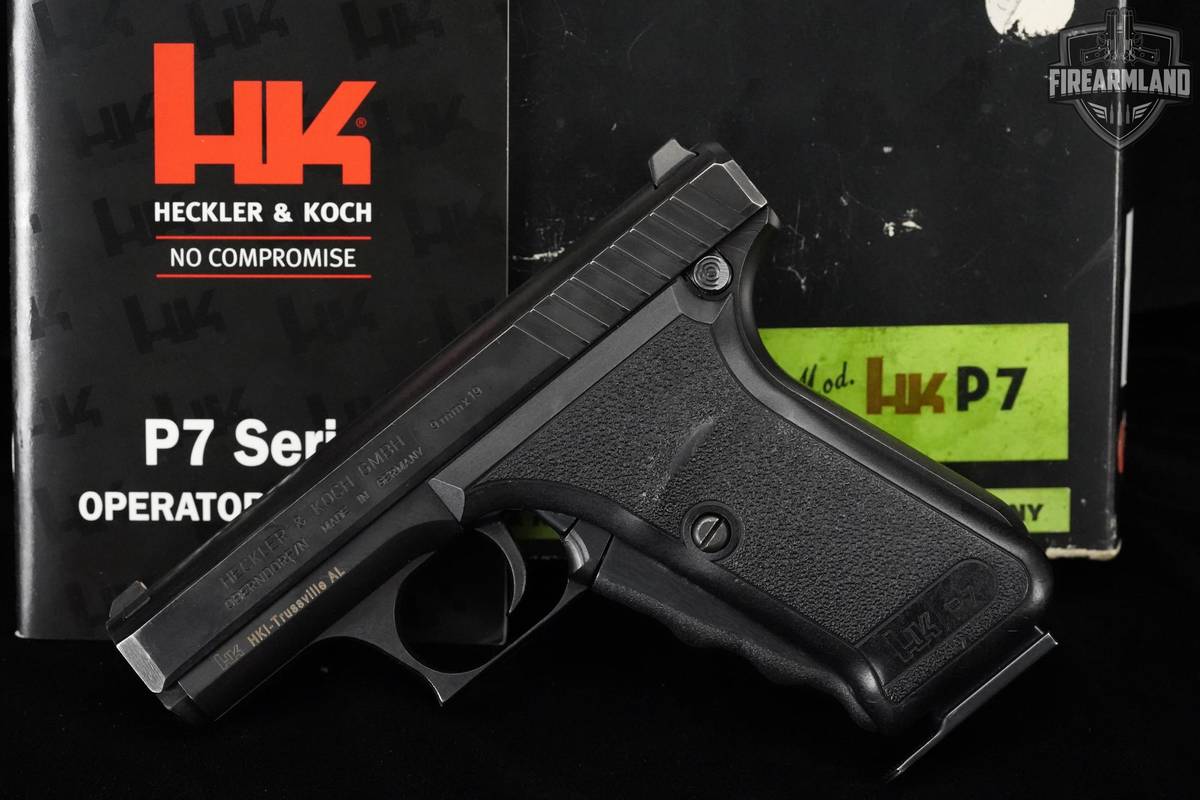 1980 Heckler & Koch (H&K, HK) P7 PSP 9mm Luger (9x19 Para) Blued in Good Condition Image 2