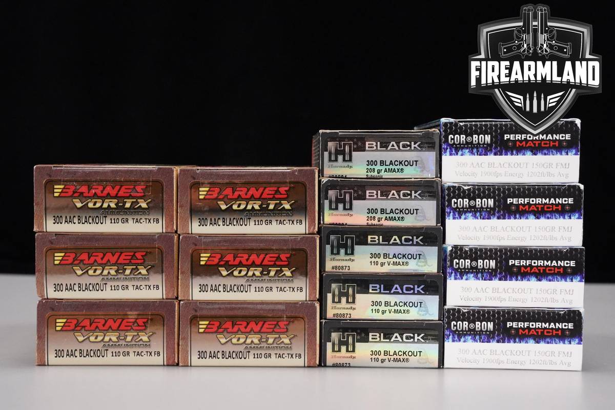 300 Blackout Ammo 300-BLK-AAC 300 ROUNDS