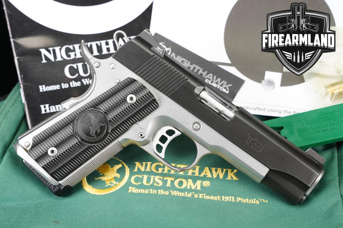 Nighthawk Custom T3 45ACP 1911 4.25" Two-Tone Match-Grade +2 MAGS & OG CASE