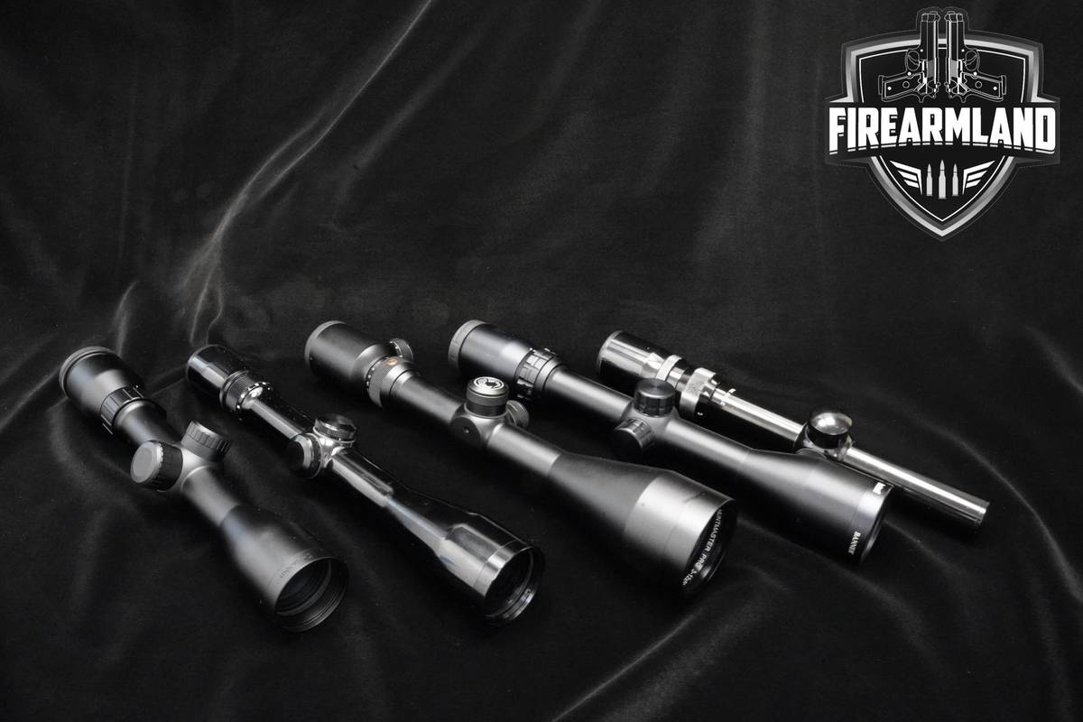 FIVE Assorted Lot of Bushnell Barska Weaver Scopes Bushnell Weaver