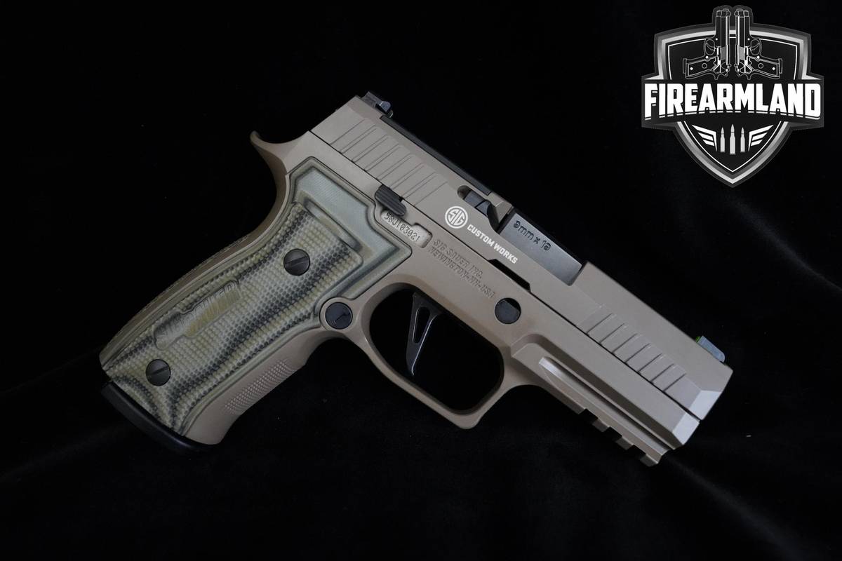Sig Sauer P320 AXG Scorpion 9mm 3.9" FDE Cerakote Sig-Sauer P320 +ORIG CASE