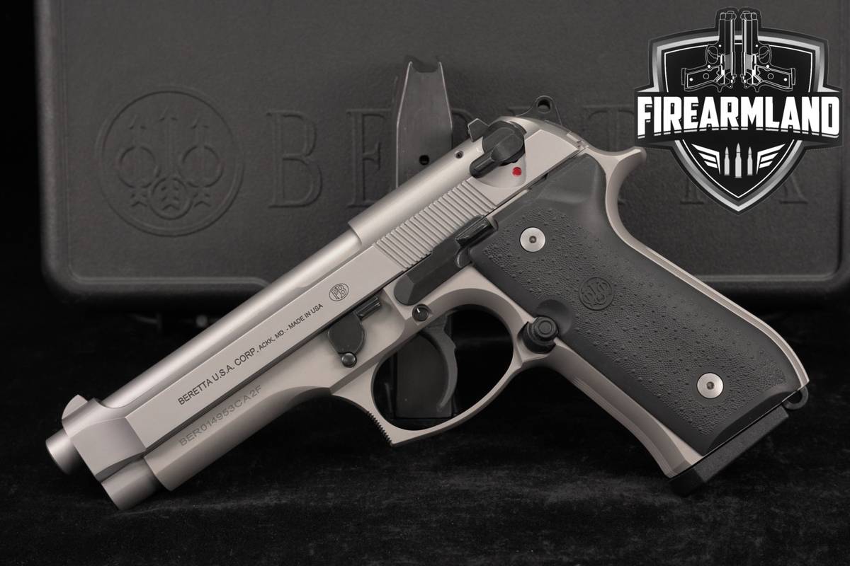 Beretta Mod. 92FS Inox 9mm 4.9" Stainless 92 FS +2 MAGS & ORIG BOX