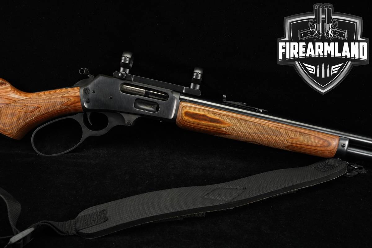 Marlin Model 1895 GBL 45-70 18" Blued & Brown Laminate +SCOPE RINGS
