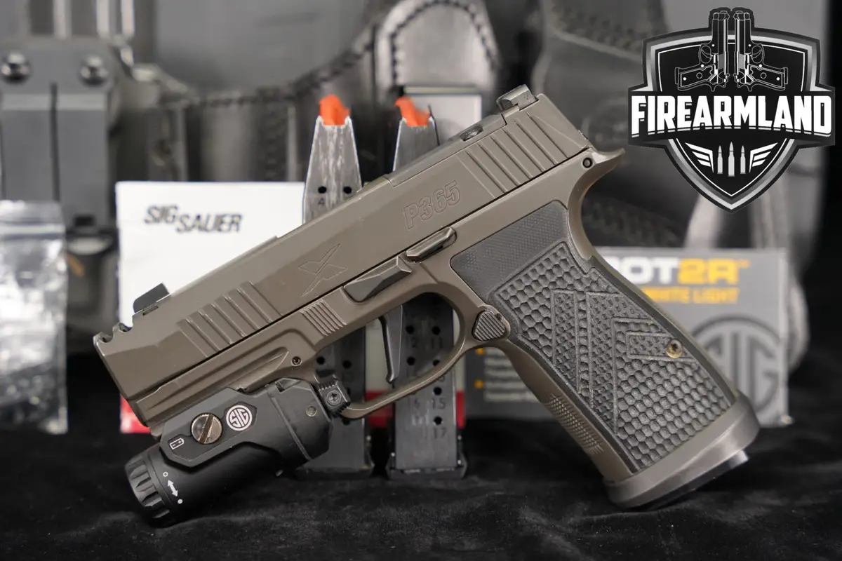 Sig Sauer P365-AXG Legion 9mm OR P-365 COMP +3 MAGS, ORIG CASE & HOLSTER
