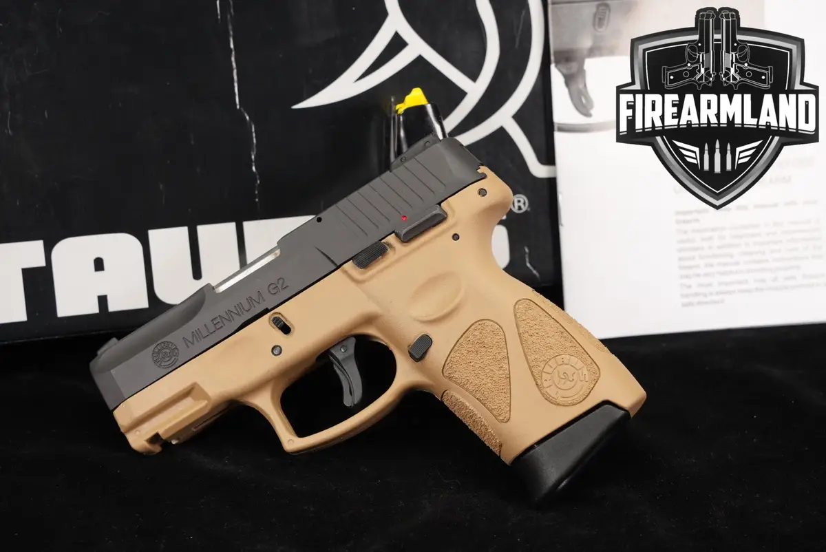 Taurus PT111 Millennium G2 9-mm 3.2" Two-Tone Black & FDE +2 MAGS, ORIG BOX