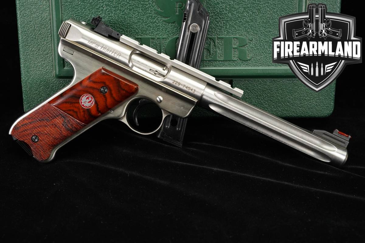 Ruger Mark III Hunter 22LR 6.88" Satin Stainless MK 3 +ORIG CASE