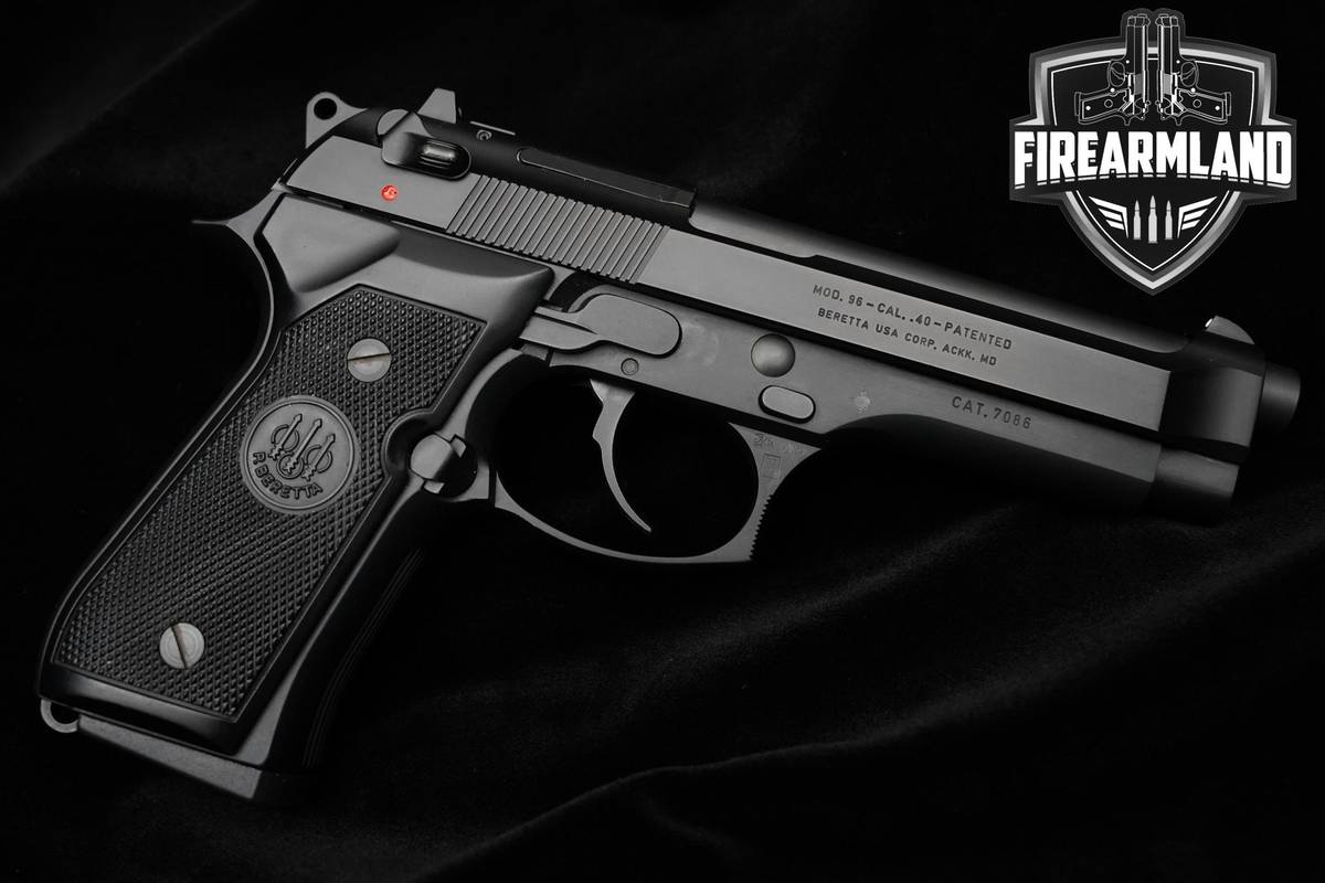 Beretta Model 96 40 S&W 4.9" Black Bruniton Pistol Italy Home Defense