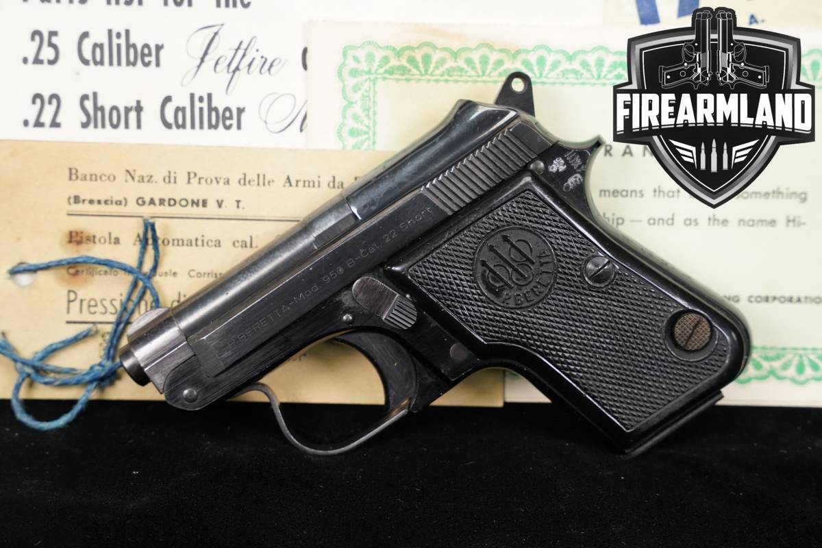 1957 Beretta Mod 950 B Minx 22 Short Micro 2.38" Tip-Up Barrel +ORIG BOX
