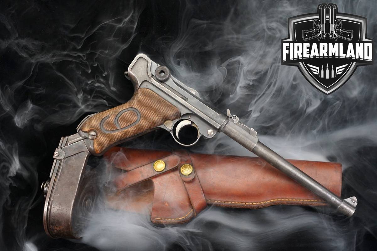 ALL MATCHING 1917 DWM LP.08 9mm 8 Blued LP08 P.08 ARTILLERY LUGER +HOLSTER