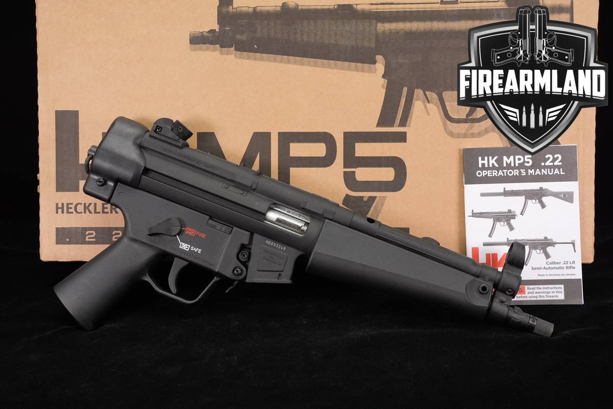 Heckler & Koch MP5 22 Pistol 22LR 9" H&K MP-5 THREADED +ORIG BOX