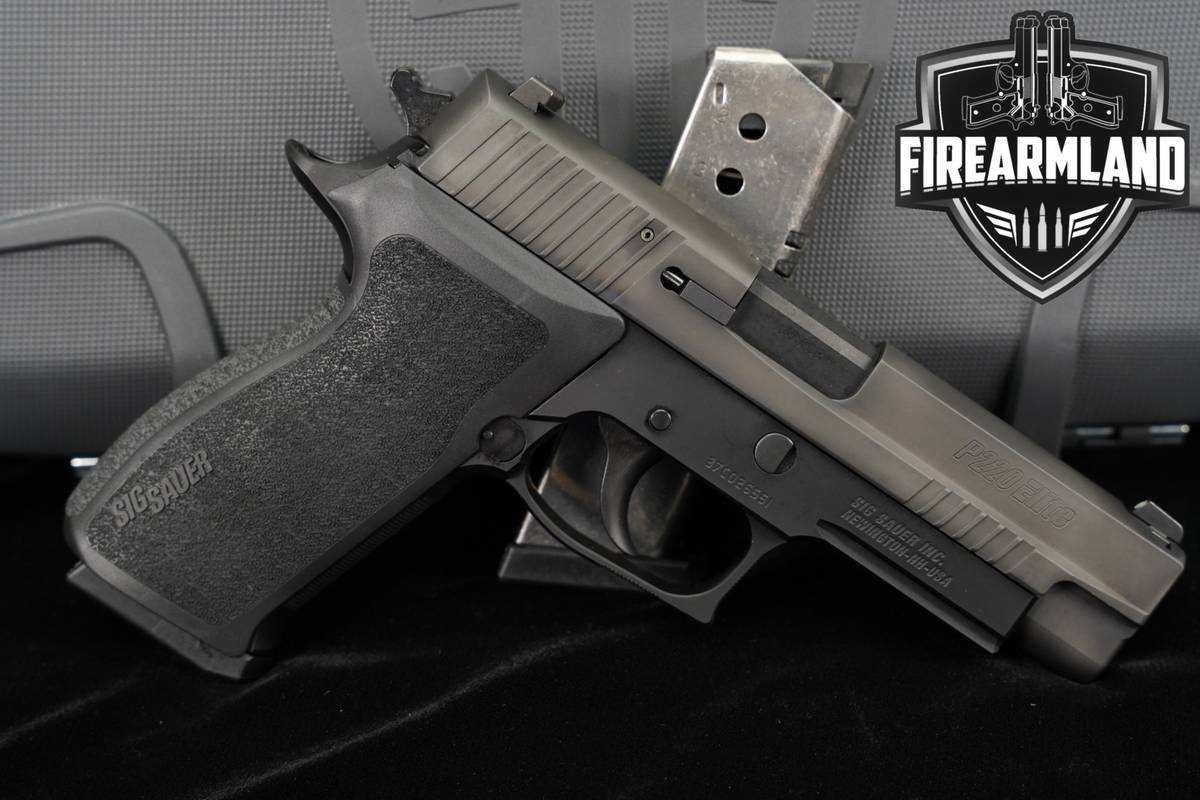 Sig Sauer P220 Elite 45 ACP 4.4 Two-Tone Stainless P 220 +2 MAGS, ORIG CASE
