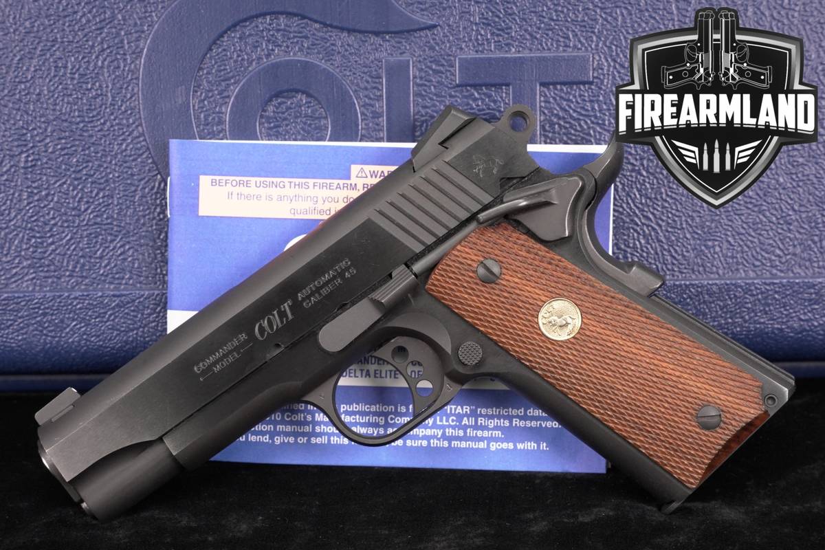 Colt Combat Commander Series 80 45 ACP 1911 4.25" Blued +ORIG CASE
