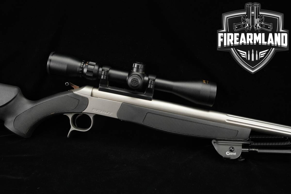 CVA Scout V2 44 Rem Mag 22 Stainless & Synthetic +KONUS SCOPE, BIPOD