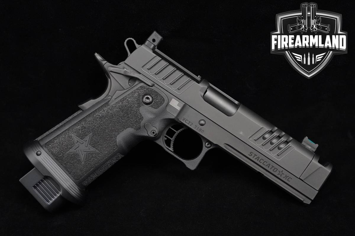 Staccato (STI) XC 9mm 5" Black DLC Staccato XC 1911-2011 3 MAGS & ORIG CASE