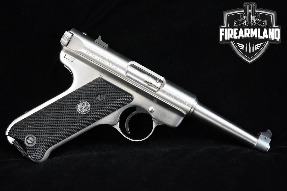 1986 Sturm Ruger Mark II 22LR 4.75" Stainless Steel Ruger MKII Mark 2