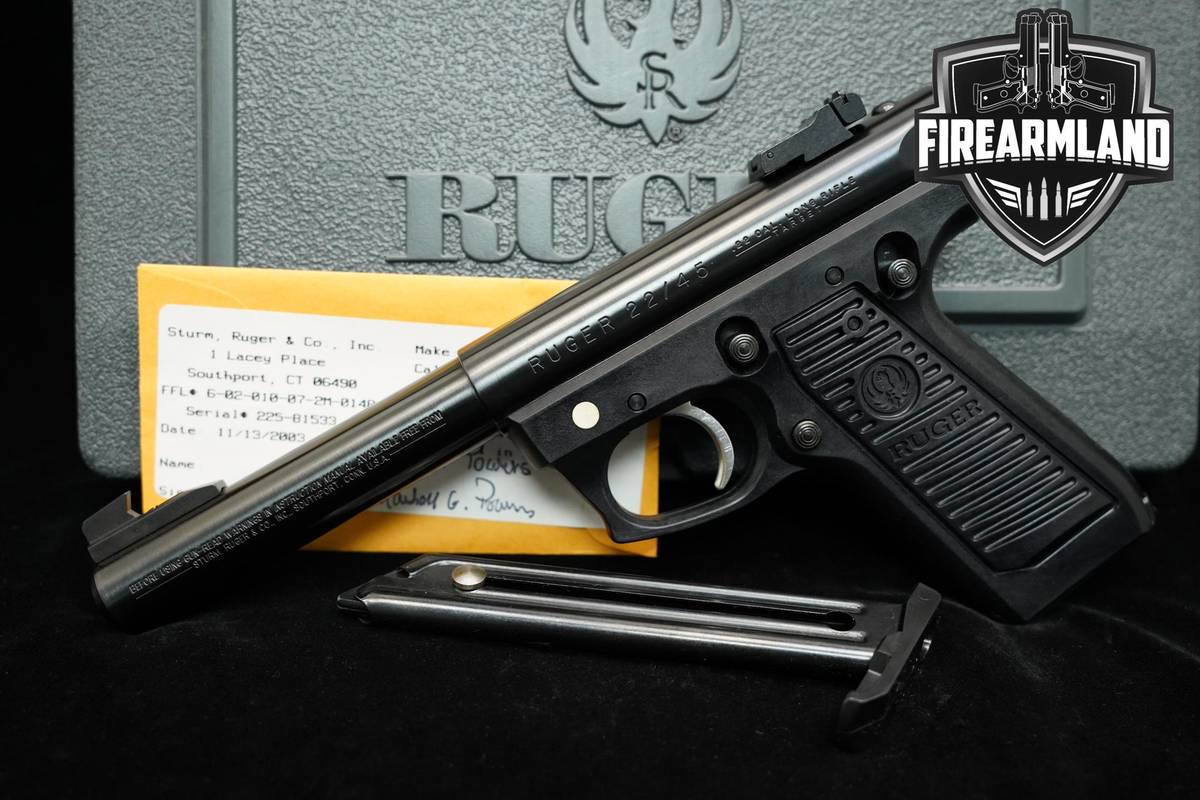 2003 Ruger 22/45 Mark II 22LR 5.5" Blued Target Pistol MK2 MKII +ORIG CASE