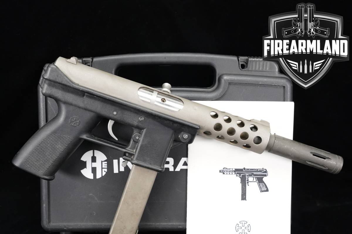 Interdynamics KG-99 9mm Grey & Black CLOSED-BOLT VARIANT +FLASH HIDER, CASE