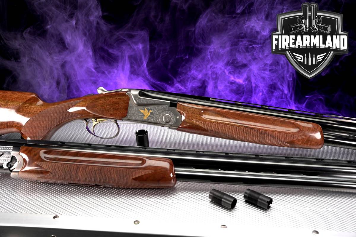 TWO BARREL SET! SKB Model 685 12GA & 20GA 28" Silver Engraved Gold-Inlay