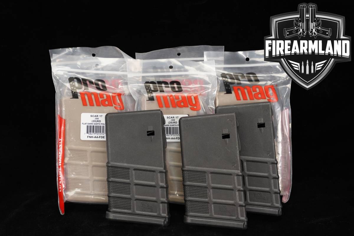 Promag EIGHT (8) SCAR 17 20 Round Magazines 7.62mm NATO (7.62x51) Mags