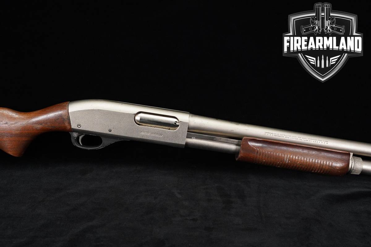 Remington Model 870 Marine Magnum 12-Gauge 18" Nickel & Walnut