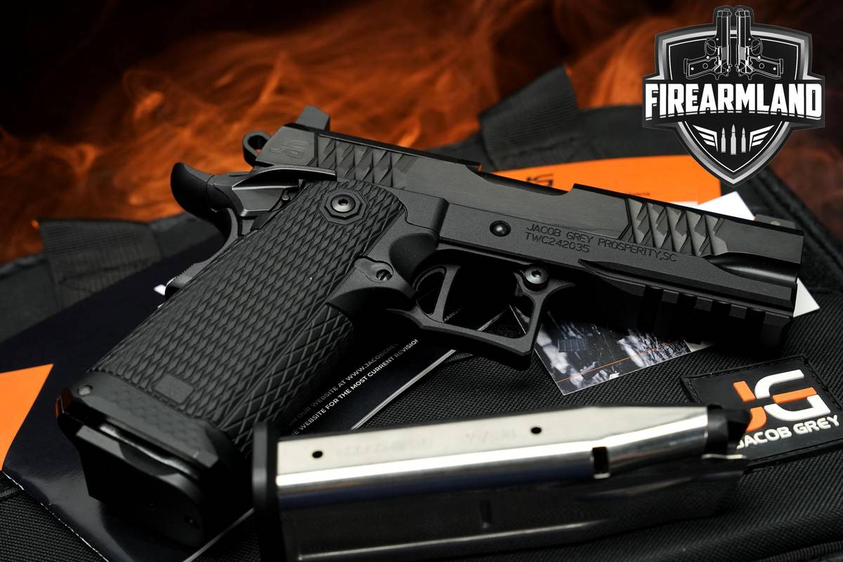 Jacob Grey TWC Black 9mm 1911 4.25" 2011 Optic-Ready +2 MAGS & ORIG BOX