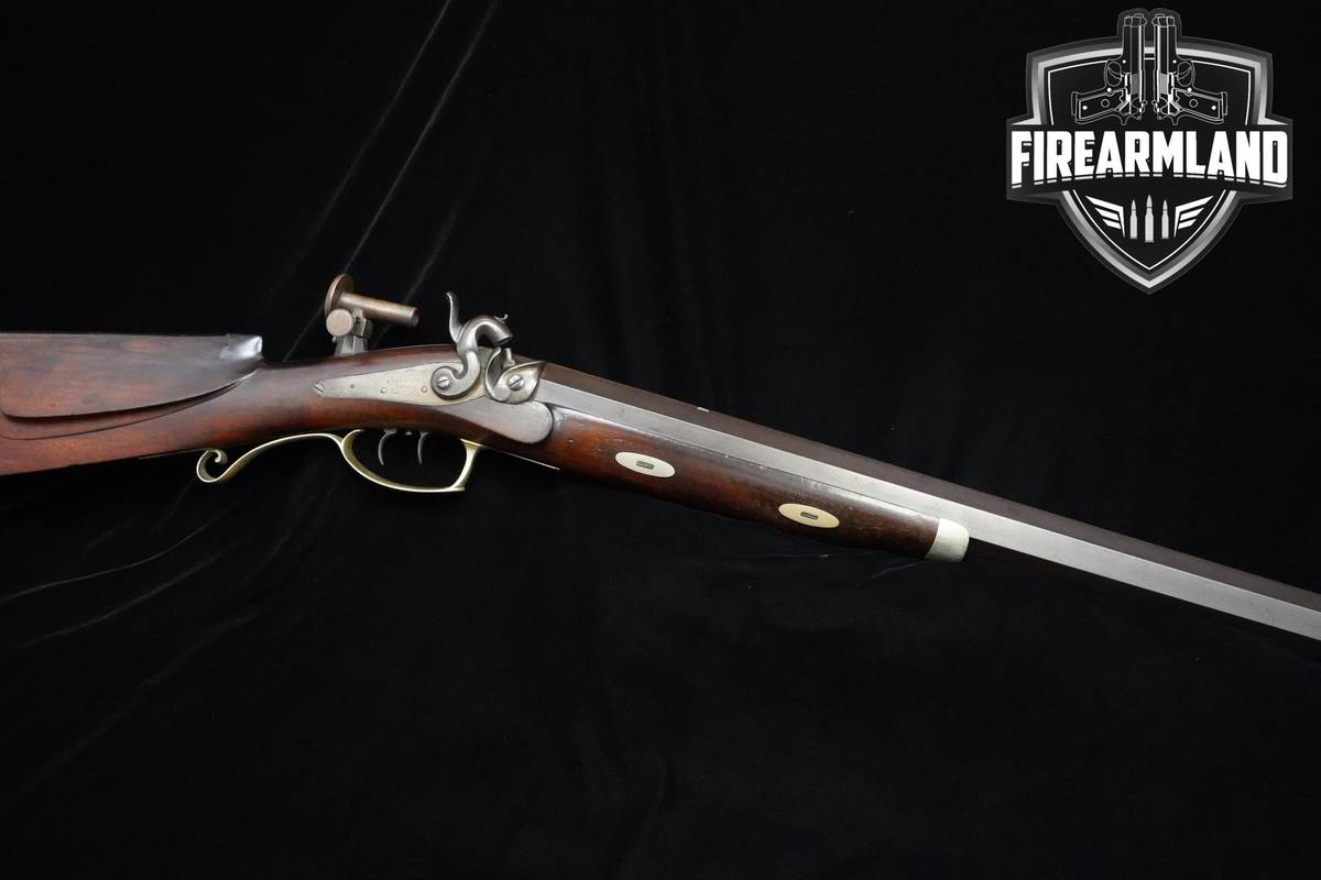 SUPER RARE! Late 1840's A. Wurfflein/E. Wesson HEAVY Target Rifle .42 BPM
