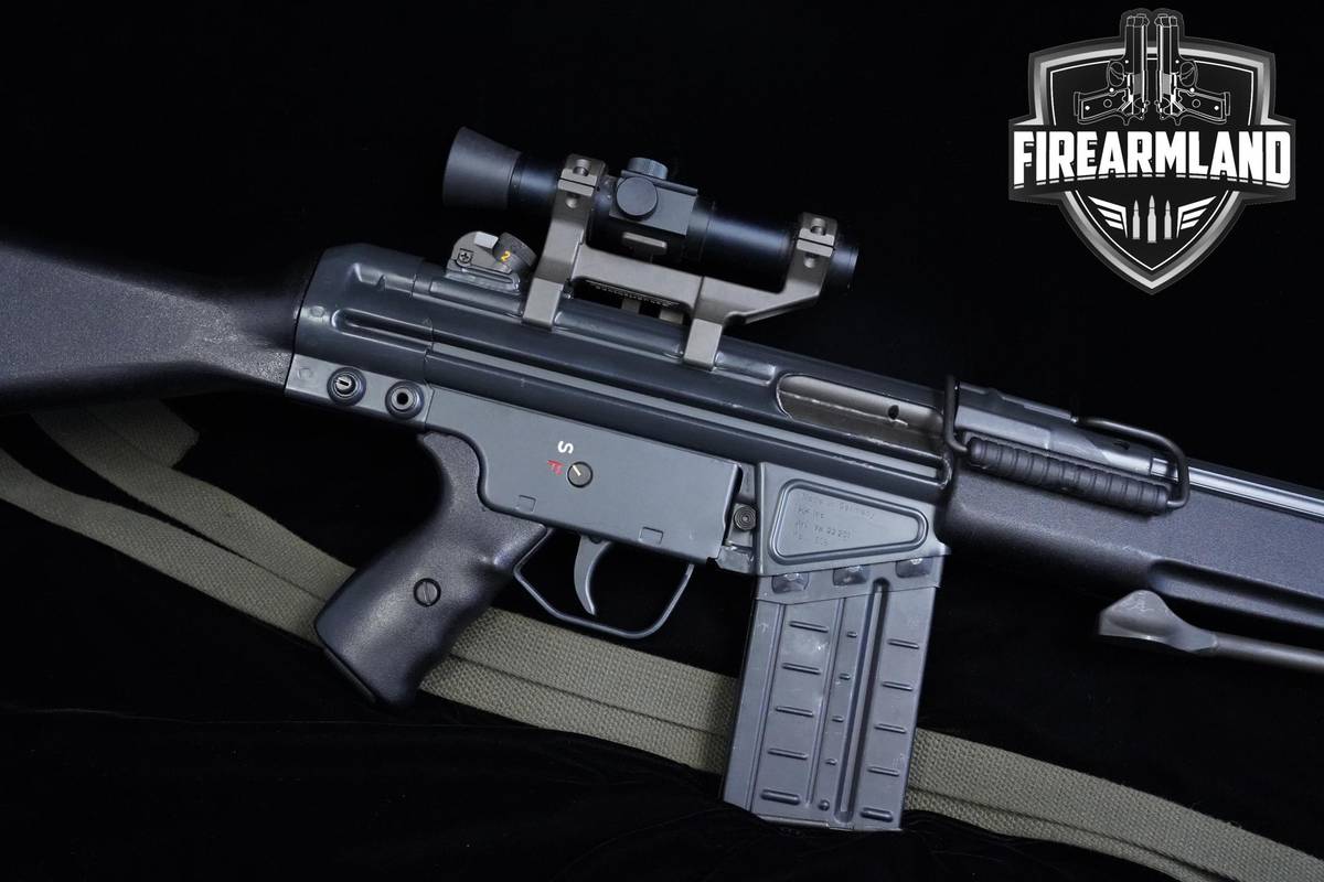 PRE BAN 1980 Heckler & Koch H&K HK91A2 7.62 NATO H&K-HK HK-91 Optic + Claw!