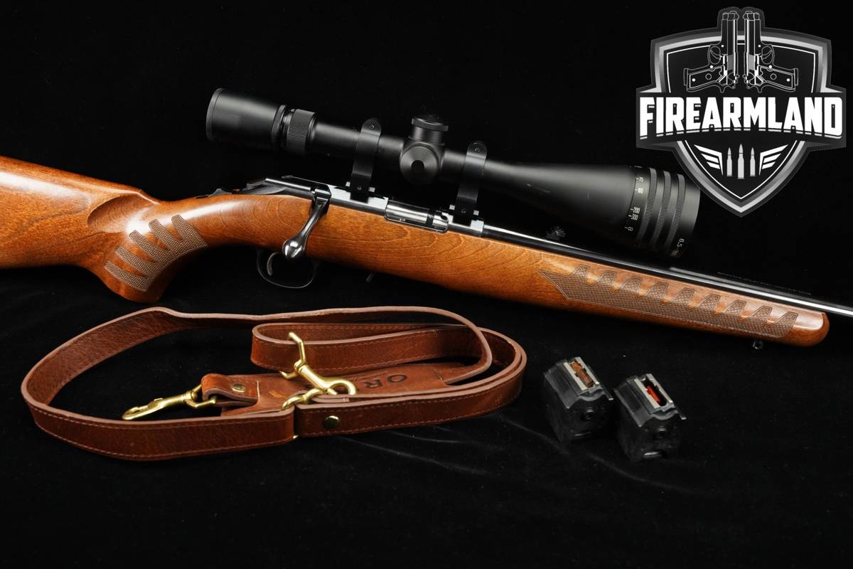 Ruger American Rimfire 22LR 22 Blued & Walnut +3 MAGS, WEAVER SCOPE