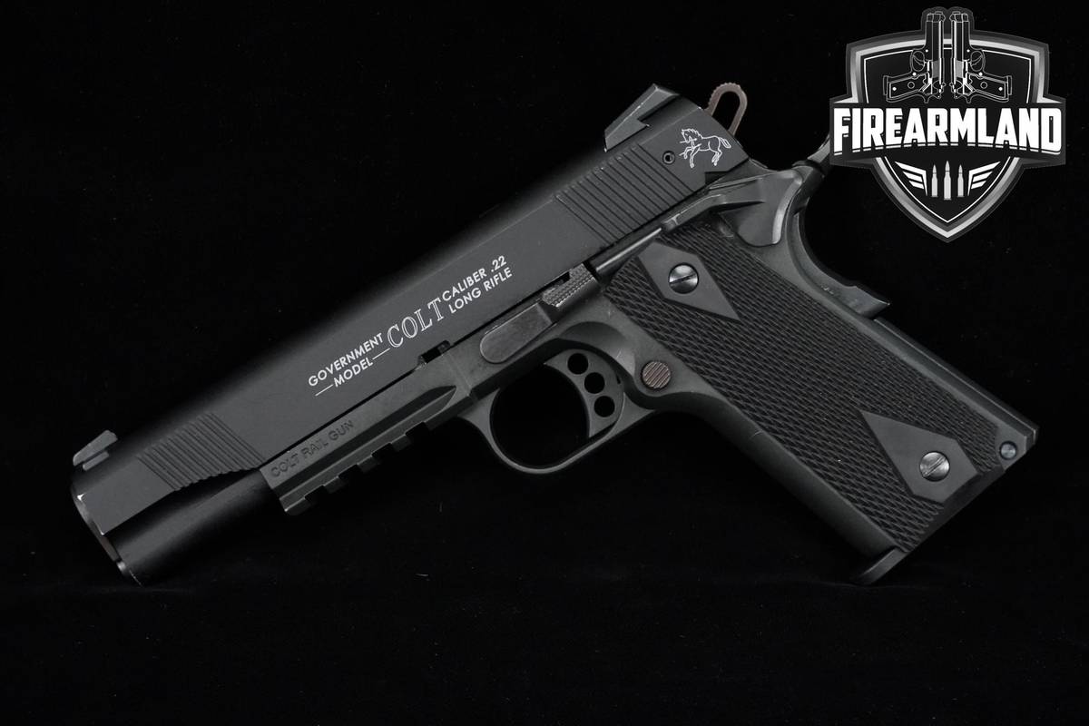 Walther Colt 1911 Rail Gun 22LR 5" +2 MAGS & ORIG CASE