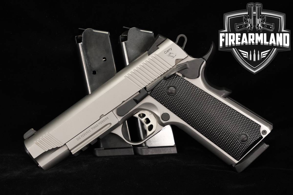 Tisas ZIG PCS1911 Carry 45 ACP PCS-1911 4.25 Silver +3 MAGS