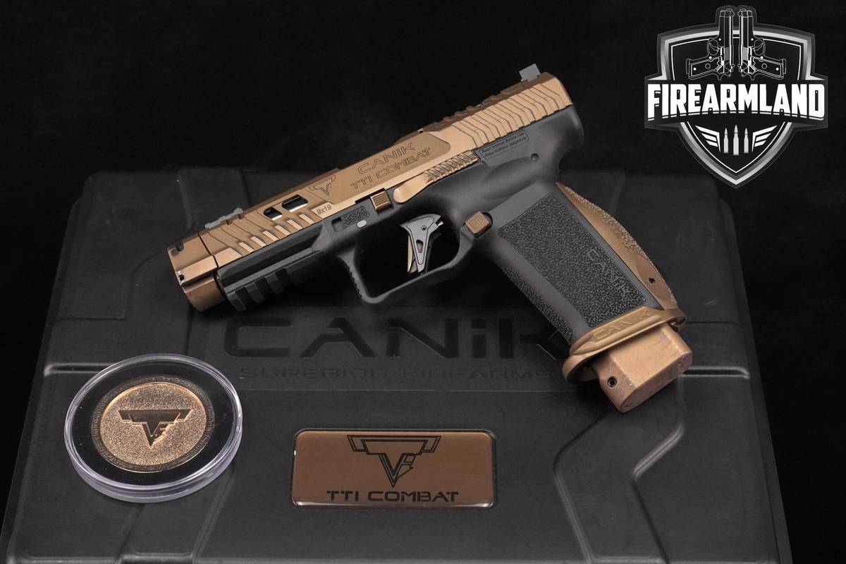 Canik TTI Combat 9mm 4.6" Taran Tactical Collab 2 MAGS, ORIG CASE & HOLSTER