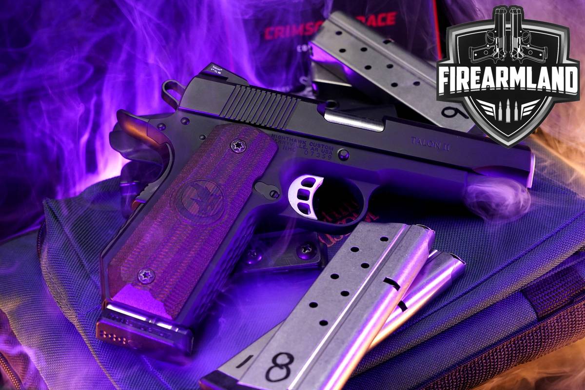 DESIRED NIGHTHAWK CUSTOM Talon II Bobtail 1911 Commander +5 MAGS, OG CASE