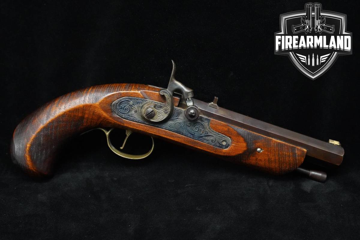 Jukar Colonial Pistol Percussion 45 BPM 6" Blued Jukar Spain Black Powder