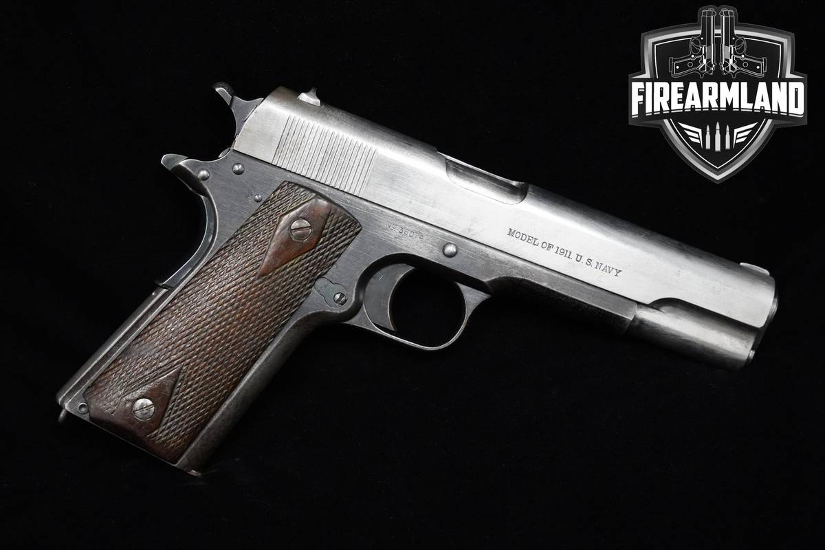 VERY RARE 2ND-YEAR 1913 Colt Model of 1911 U.S. NAVY 45 ACP Colt M1911 WW1