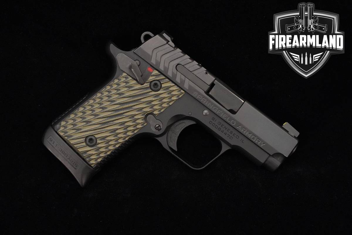 Springfield Armory 911 G10 9mm 1911 2.7" +2 MAGS, ORIG BOX & HOLSTER