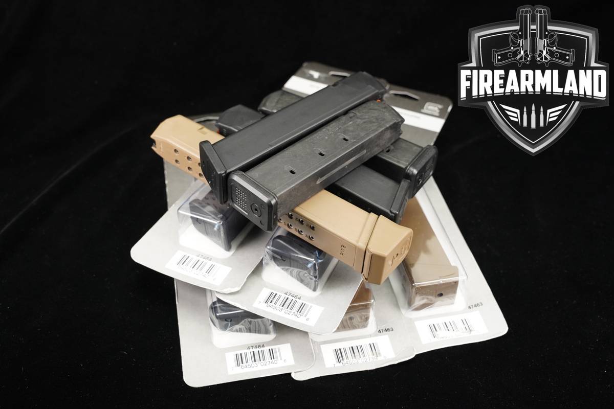 TEN (10) Glock Extended Magazines 9mm Luger Mags